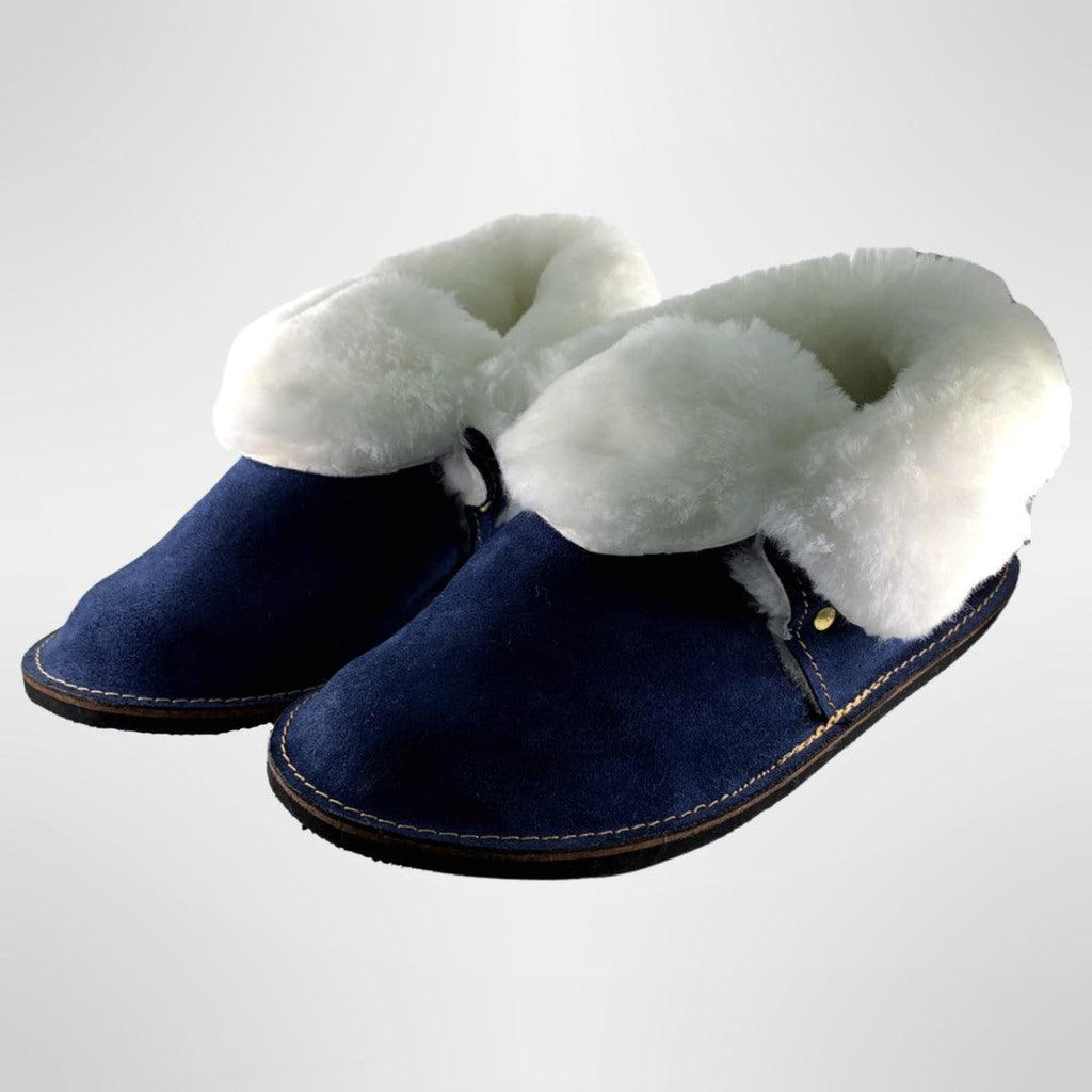 feets Original Navy Sheepskin Slippers - Feets