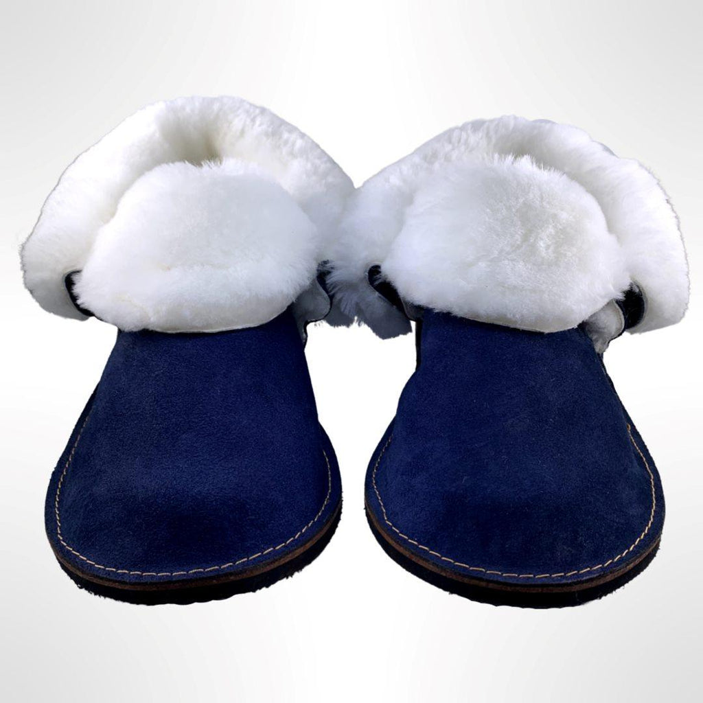 feets Original Navy Sheepskin Slippers - Feets