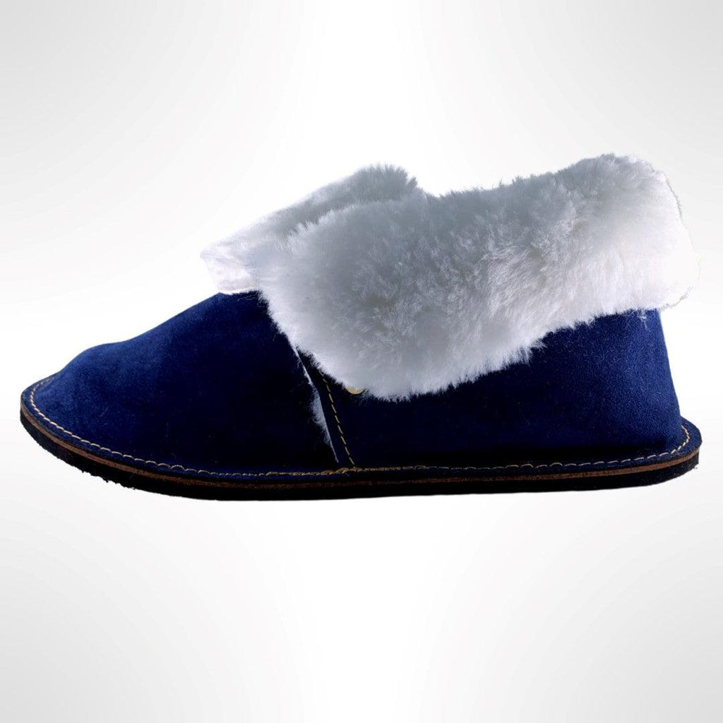 feets Original Navy Sheepskin Slippers - Feets