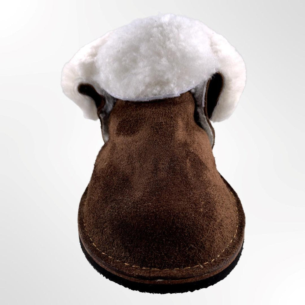 feets Original Brown Sheepskin Slippers - Feets