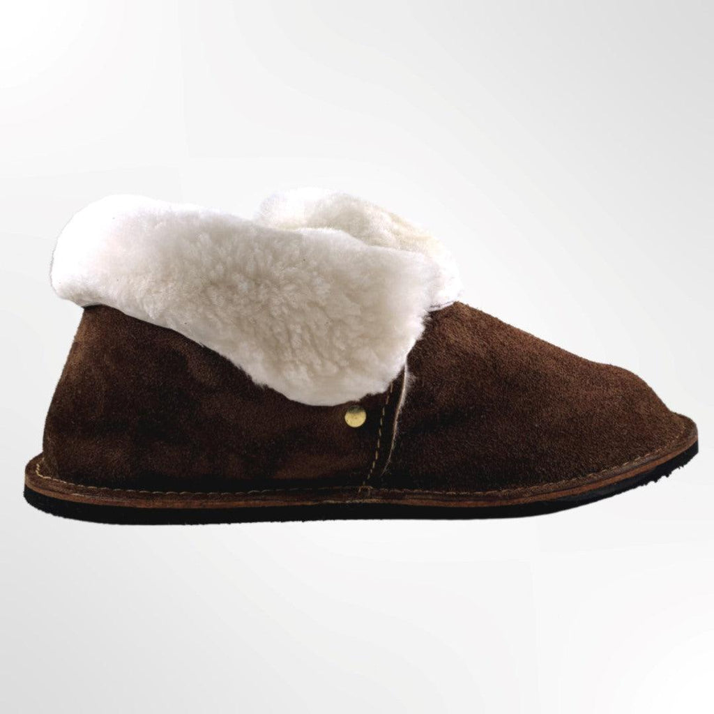 feets Original Brown Sheepskin Slippers - Feets